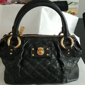 Marc Jacobs Black Quilted Leather Handbag